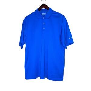 Men's Nike Golf FITDRY Blue Golf Polo Size Large RN 56323